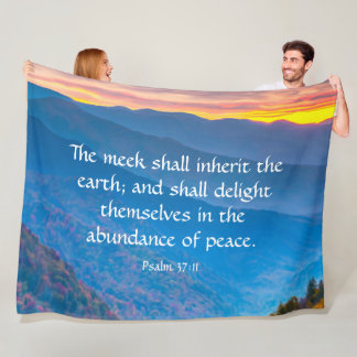 Psalm 37:11 fleecedecke