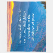 Psalm 37:11 fleecedecke (Vorderseite)