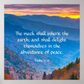 Psalm 37:11 poster (Vorne)