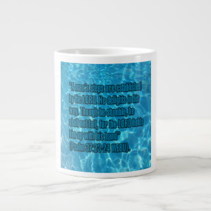 Psalm 37:23-24 WEBU Mug Jumbo-Tasse