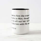Psalm-37:23 - 24 zweifarbige tasse (Mittel)