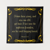 Psalm 37:25 wandteppich (Vorderseite)