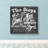 Psalm 37:32 Vatertag Wrapped Canvas Leinwanddruck (Insitu (Holzboden))