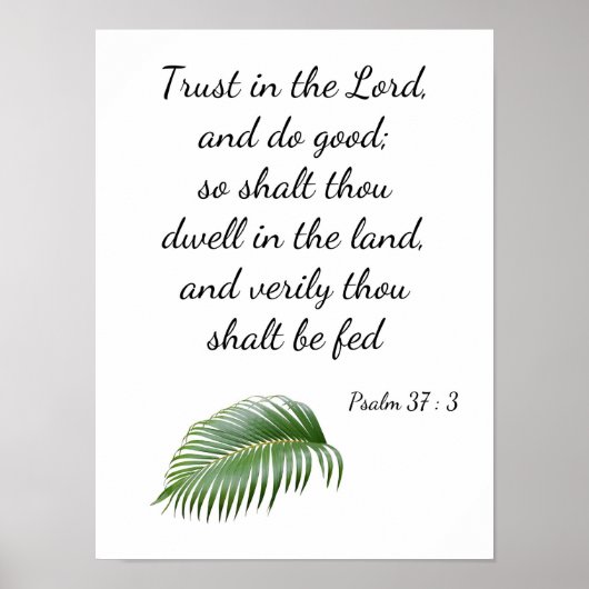 Psalm 37-3 poster (Vorne)
