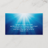 Psalm 37; 4-5 - Christlich Visitenkarte (Rückseite)