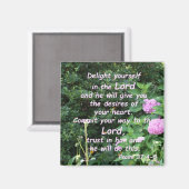 Psalm 37:4-5 magnet (Vorderseite/Rückseite)