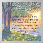 Psalm 37:4-5 poster (Vorne)