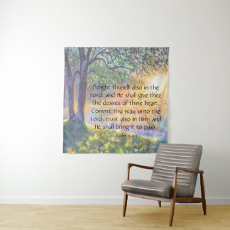 Psalm 37:4-5 wandteppich