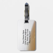 Psalm 37:4 Bibelverse, Sandstrand und Ozean, Gepäckanhänger (Rückseite vertikal)