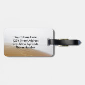 Psalm 37:4 Bibelverse, Sandstrand und Ozean, Gepäckanhänger (Rückseite horizontal)