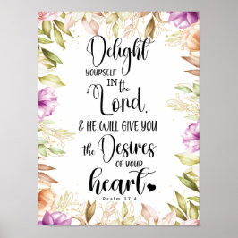 Psalm 37:4 Erfreue dich Poster