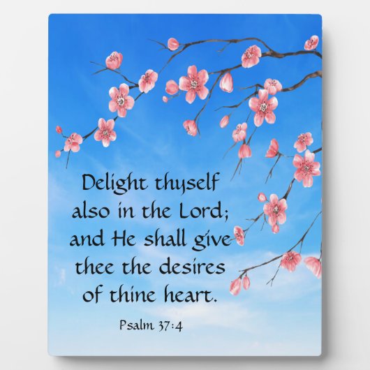 Psalm 37:4 fotoplatte (Vorderseite)