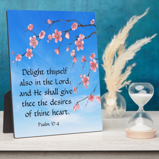 Psalm 37:4 fotoplatte (Seite)