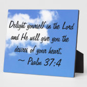 Psalm 37:4 fotoplatte (Seite)