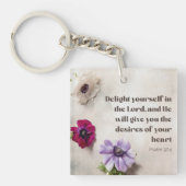 Psalm 37:4 Freude im Herrn, Bibelverse Schlüsselanhänger (Vorderseite)