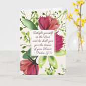 Psalm 37:4 Freuen Sie sich im Lord Clover Karte (Gelbe Blume)