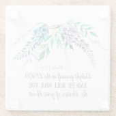 Psalm 37:4 Freut euch im Herrn, Bläserin Glasuntersetzer (Rückseite)