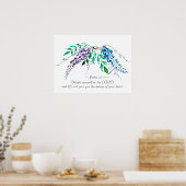 Psalm 37:4 Freut euch im Herrn, Bläserin Poster (Küche)