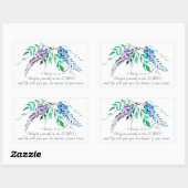 Psalm 37:4 Freut euch im Herrn, Bläserin Rechteckiger Aufkleber (Blatt)