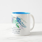 Psalm 37:4 Freut euch im Herrn, Bläserin Zweifarbige Tasse (VorderseiteRechts)