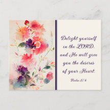 Psalm 37:4 Genießen Sie die LORD-Flora