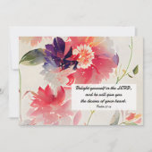 Psalm 37:4 Genießen Sie sich in der Wohnung LORD Mitteilungskarte (Vorderseite)