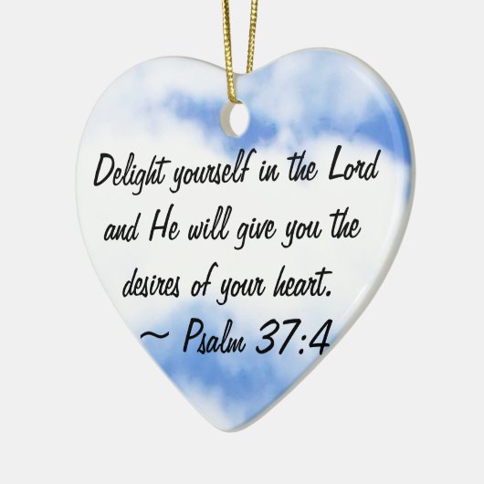 Psalm 37:4 keramik ornament (Links)
