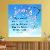 Psalm 37:4 leinwanddruck (Insitu (Wohnzimmer))