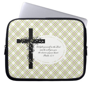 Psalm 37:4 Notebook- oder Netbook Carrier Sleeve