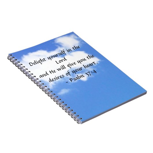 Psalm 37:4 notizblock (Rechte Seite)