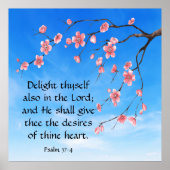 Psalm 37:4 poster (Vorne)