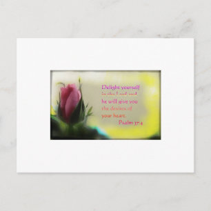 Psalm 37:4 postkarte