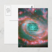 Psalm 37:4 postkarte (Vorne/Hinten)