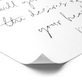 Psalm 37:4 Script Poster (Ecke)