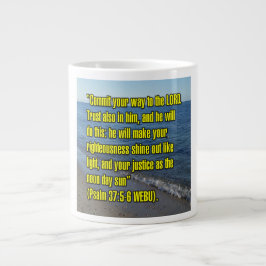 Psalm 37:5-6 WEBU-Tasse Jumbo-Tasse