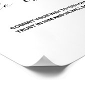 Psalm 37:5, Bibelverse-Poster Poster (Ecke)