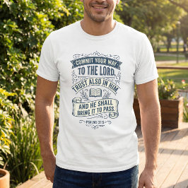 Psalm 37:5 Inspirierende christliche T-Shirt
