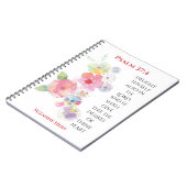 Psalm 37 Blumenmagazin Notizblock (Linke Seite)