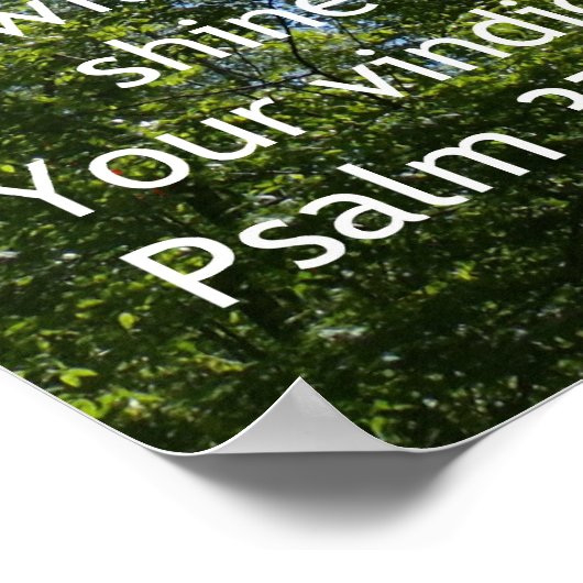 Psalm 37 Poster (Ecke)