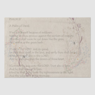 Psalm 37 Testpapier für die Wildblume der Inspirat Seidenpapier