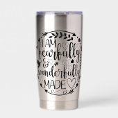 Psalm 39 Wonderfully Made Christian Scripture  Thermobecher (Vorderseite)