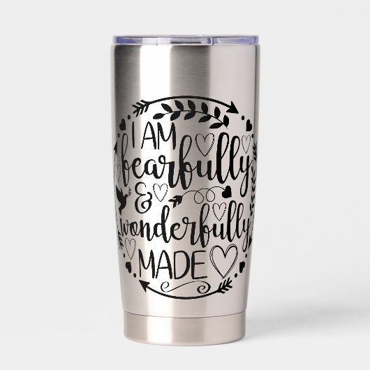 Psalm 39 Wonderfully Made Christian Scripture  Thermobecher (Vorderseite)