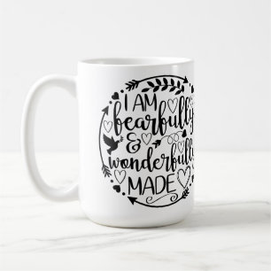 Psalm 39 Wunderbar gemacht, christliche Schrift Kaffeetasse