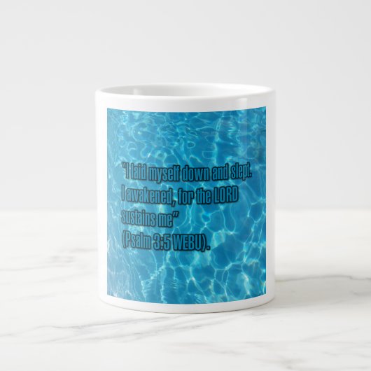 Psalm 3:5 WEBU Tasse (Vorderseite)