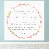 Psalm 40:1-3 Leinwand drucken (Insitu (Holzboden))