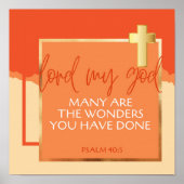 Psalm 40:5 poster (Vorne)