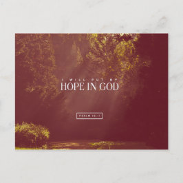 Psalm 42:11 - Ich setze meine Hoffnung auf Gott Postkarte