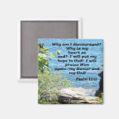 Psalm 42:11 magnet (Vorderseite/Rückseite)