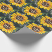 Psalm 42:1 Als die Hirschblume Sonnenblume Christl Geschenkpapier (Ecke)