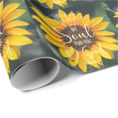 Psalm 42:1 Als die Hirschblume Sonnenblume Christl Geschenkpapier (Rolleneckpunkt)